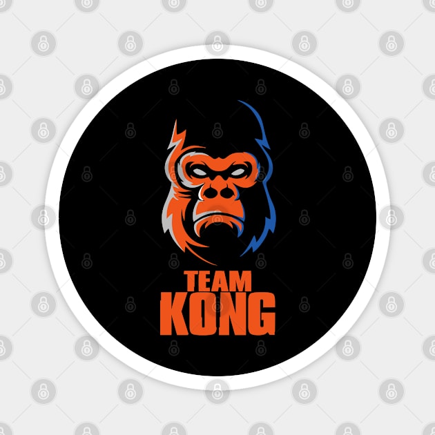 Godzilla vs Kong - Official Team Kong King Magnet by Pannolinno